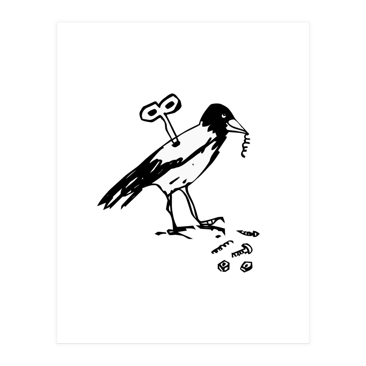Mechanical Crow (Print Only)