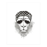 Wild Lion (bw) (Print Only) thumbnail