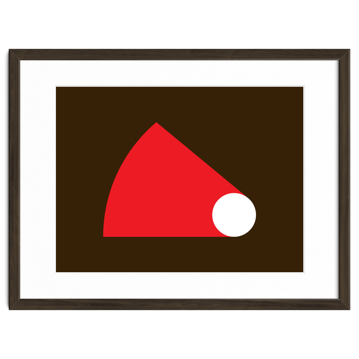 Geometric Shapes No. 51 - red & brown