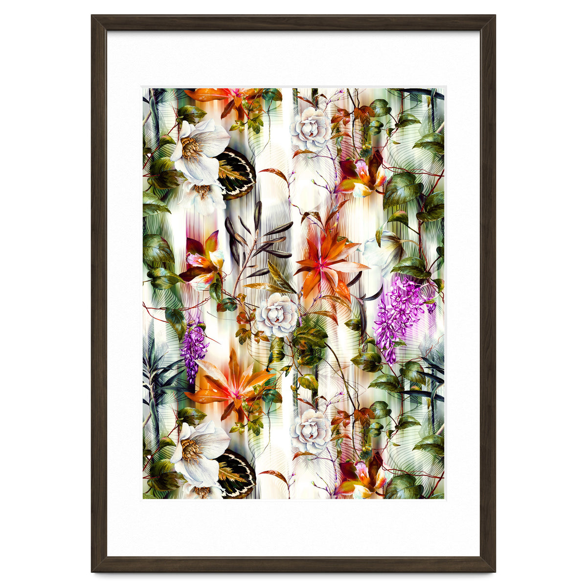 Abstract Motion Blur Floral