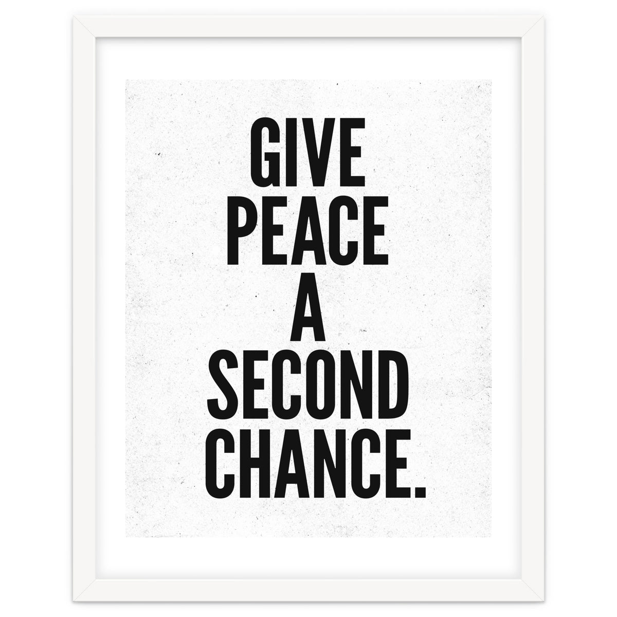Give Peace A Second Chance