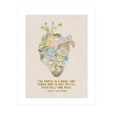 A Traveller's Heart + Quote (Print Only) thumbnail