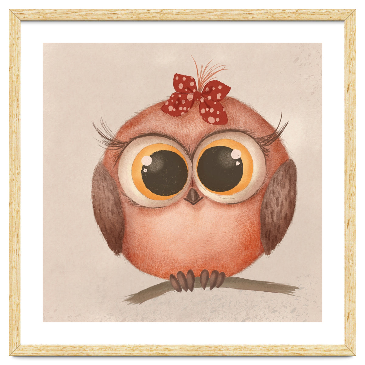 Woodland Nursery - Baby Owl Illustration