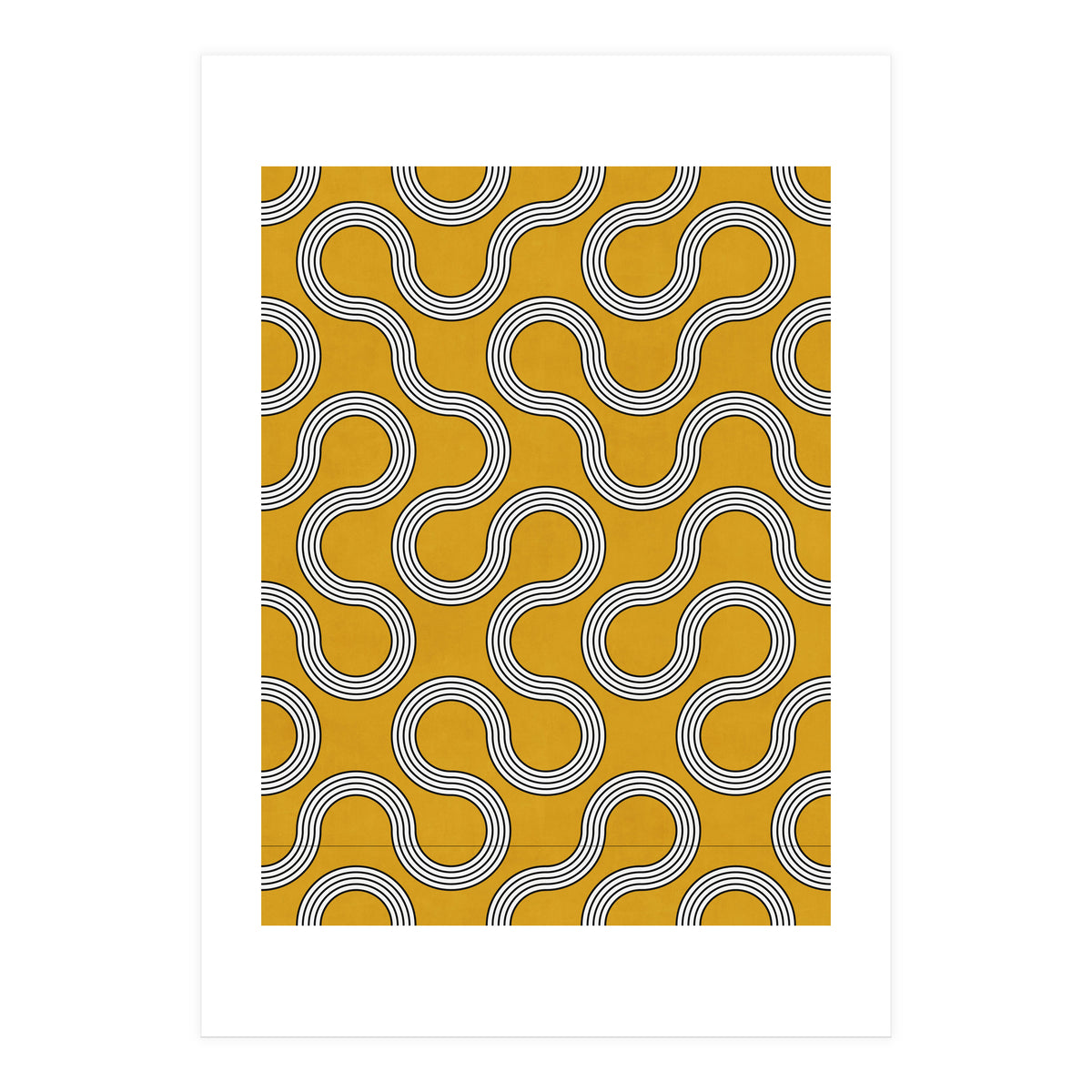 My Favorite Geometric Patterns No.31 - Mustard Yellow (Print Only)