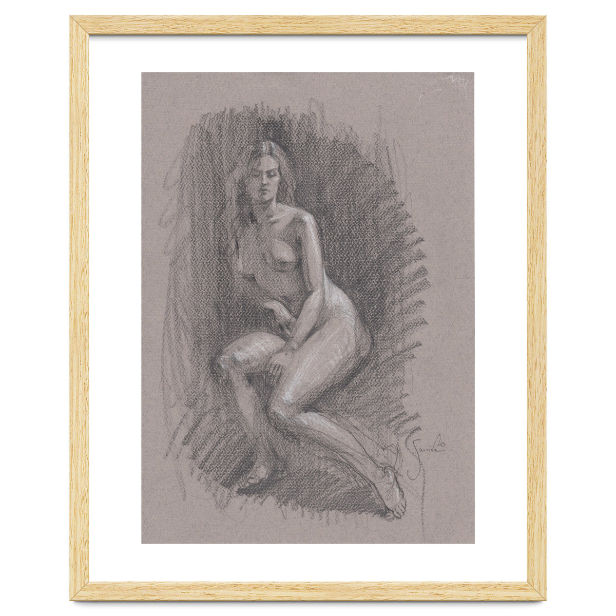 Beautiful drawing of a woman