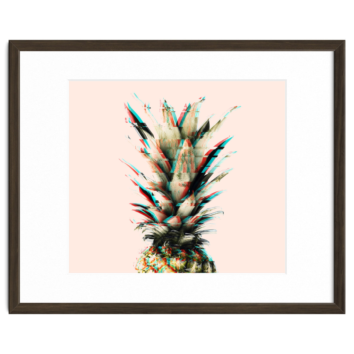 Glitch pineapple pink