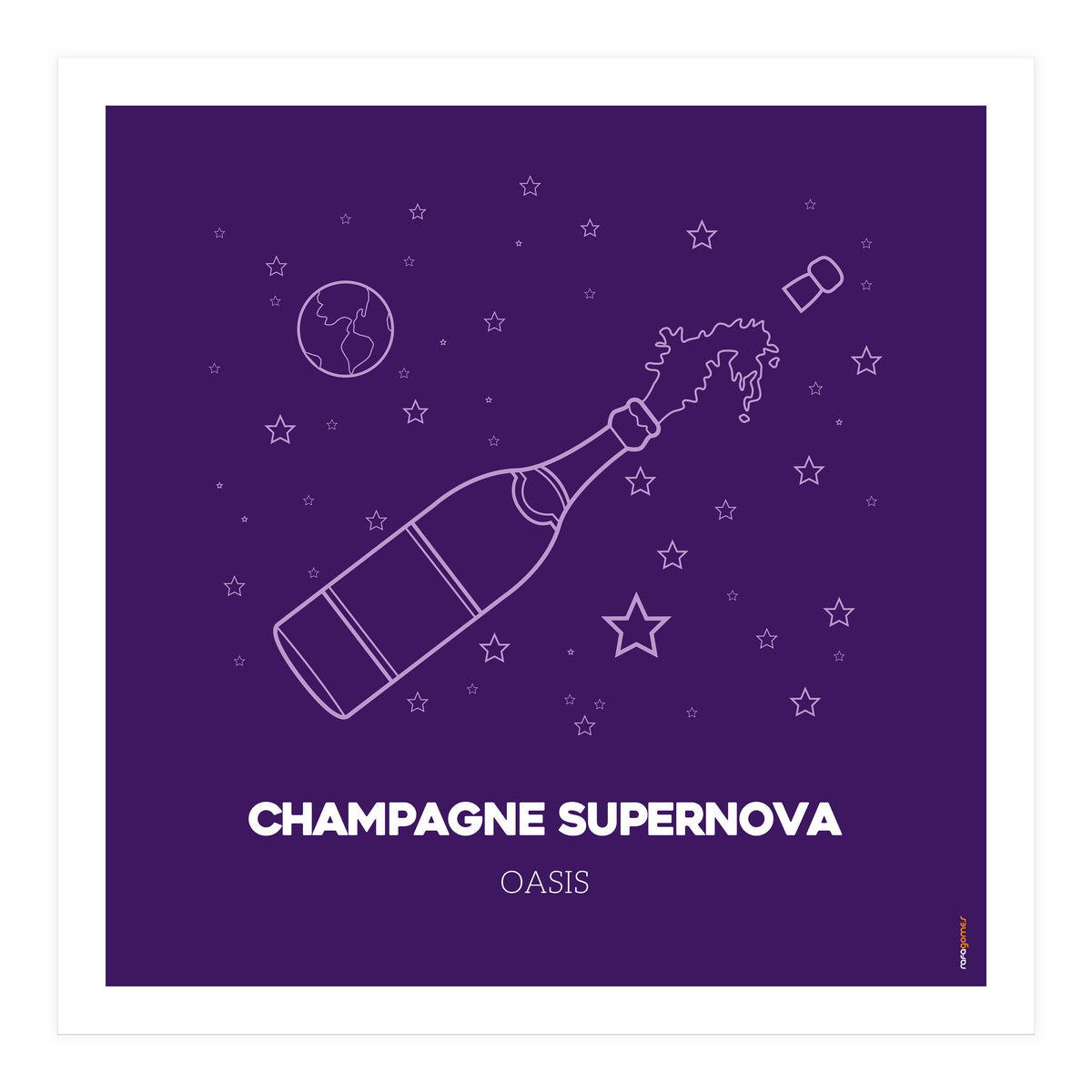 Oasis Champagne Supernova (Print Only)