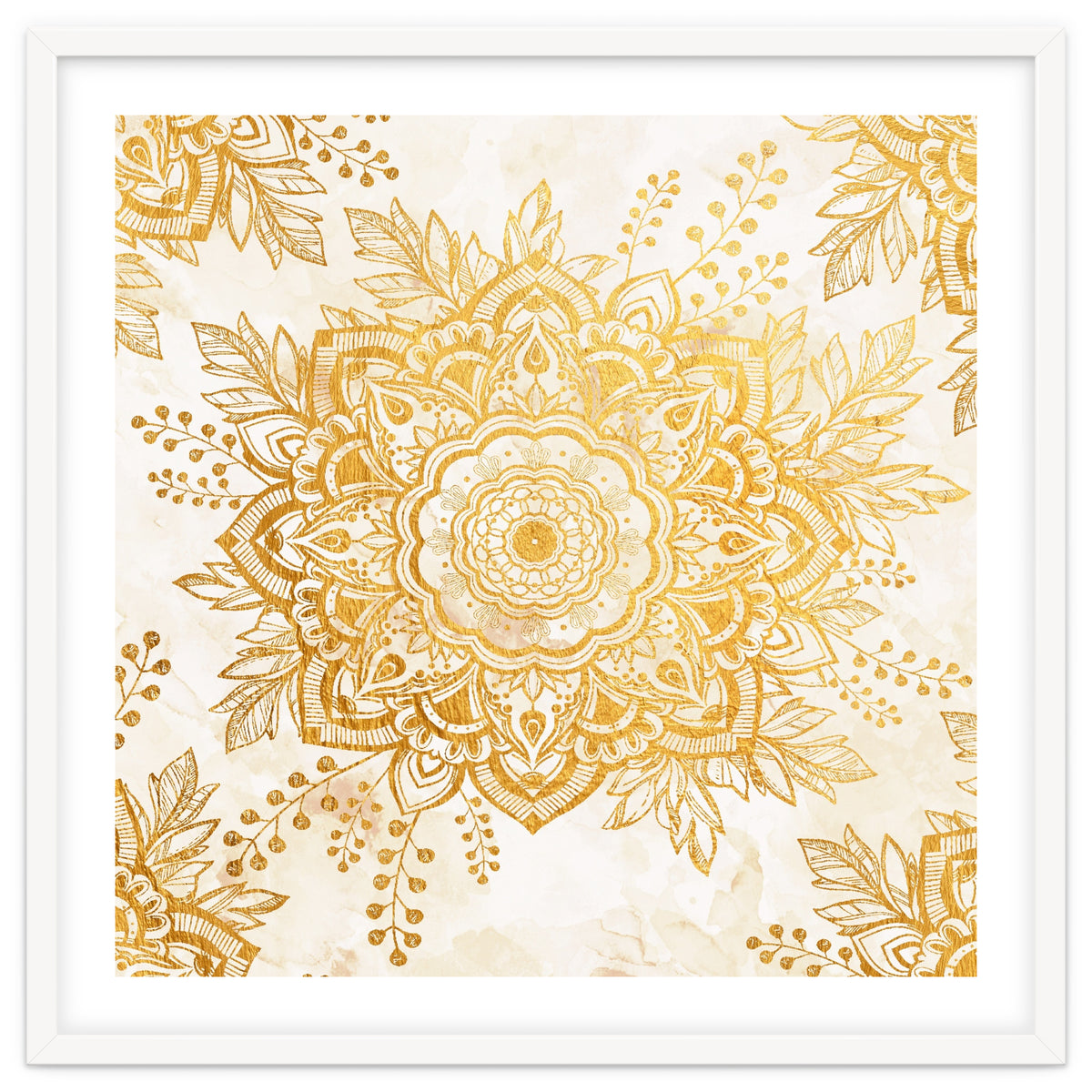 Queen Starring of Mandala-Gold Sunflower I