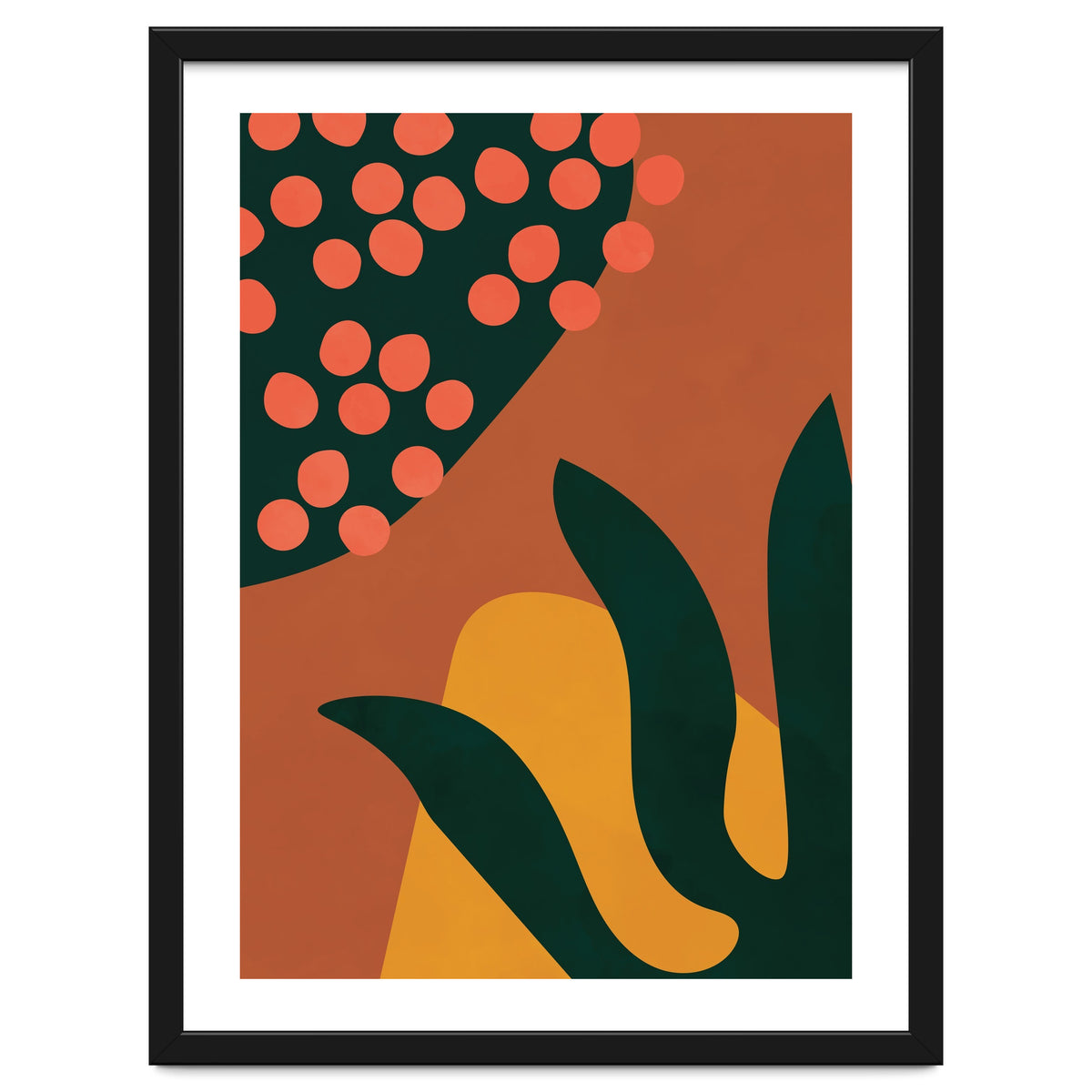 Abstract Boho Botanical Minimalist Modern