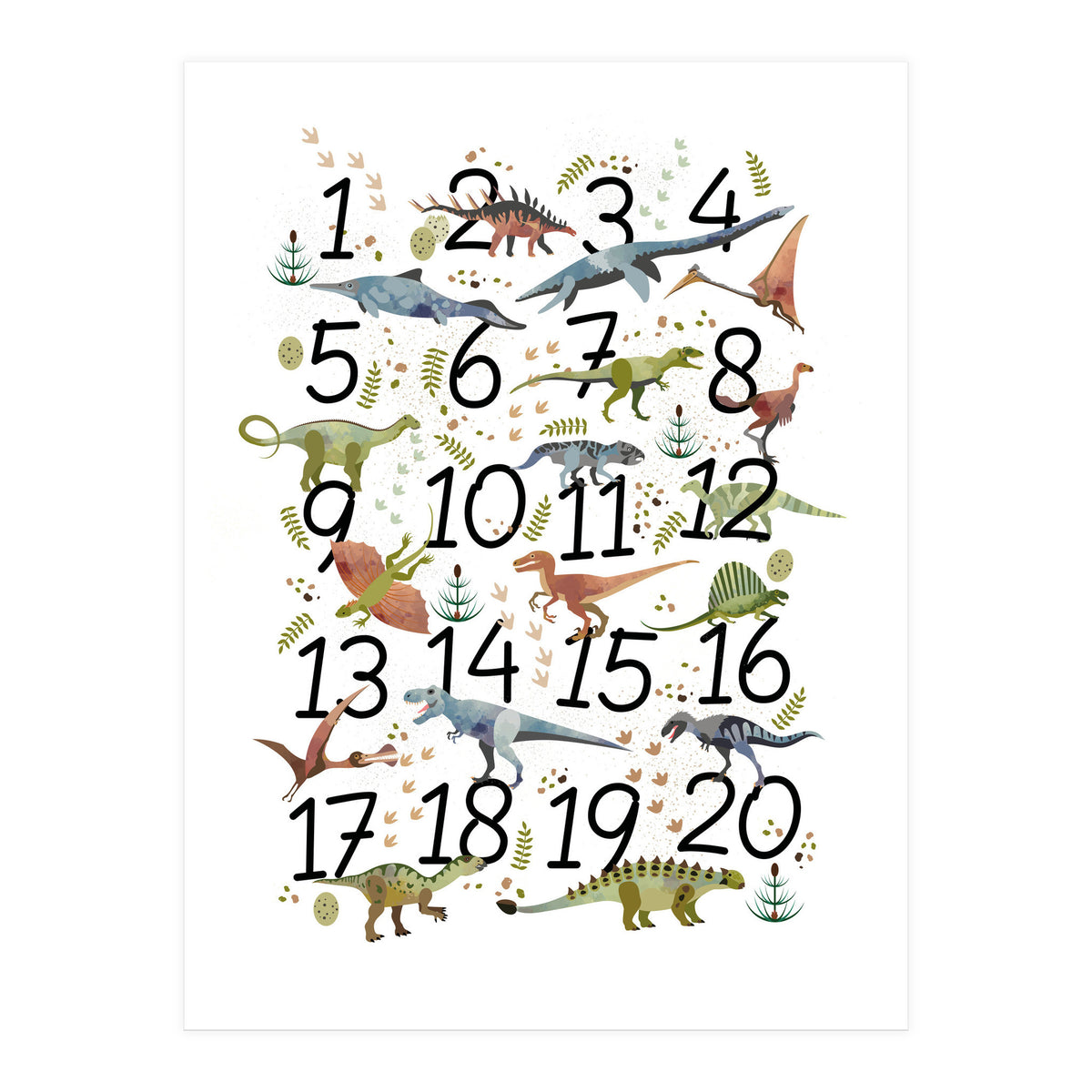 Dinosaur Numbers  (Print Only)