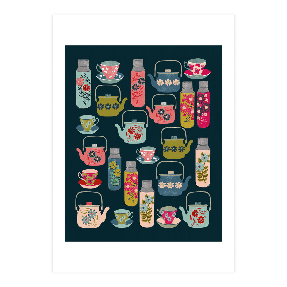 Vintage Thermos and Teapots (Print Only)