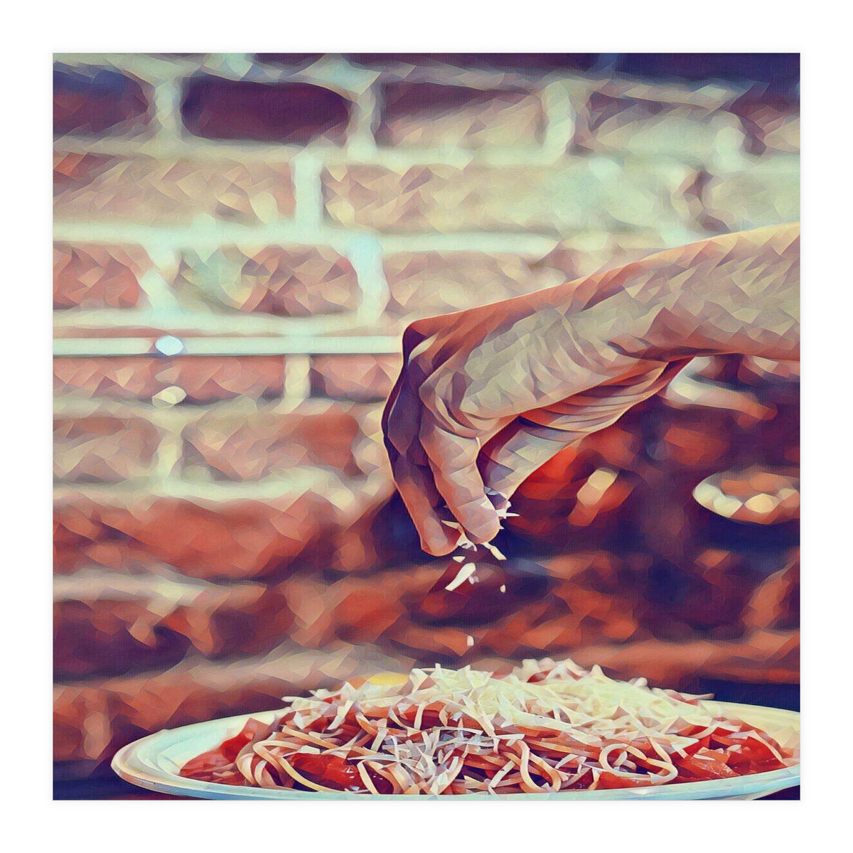 There`s No Such A Thing As Too Much Cheese (Print Only)