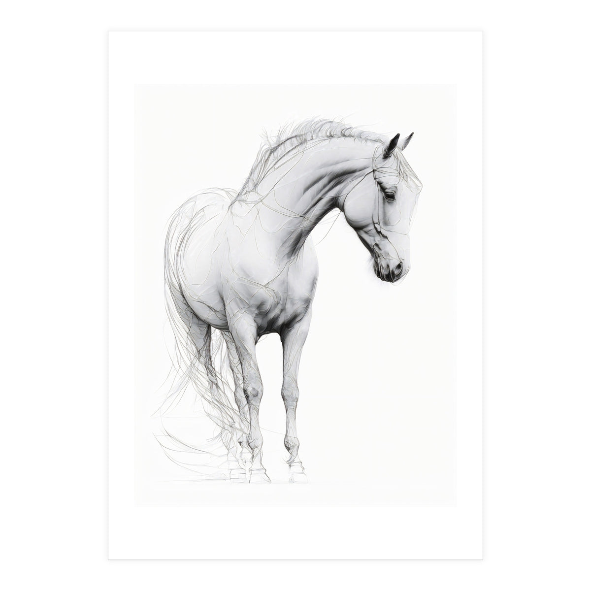 Horse Line Art (Print Only)