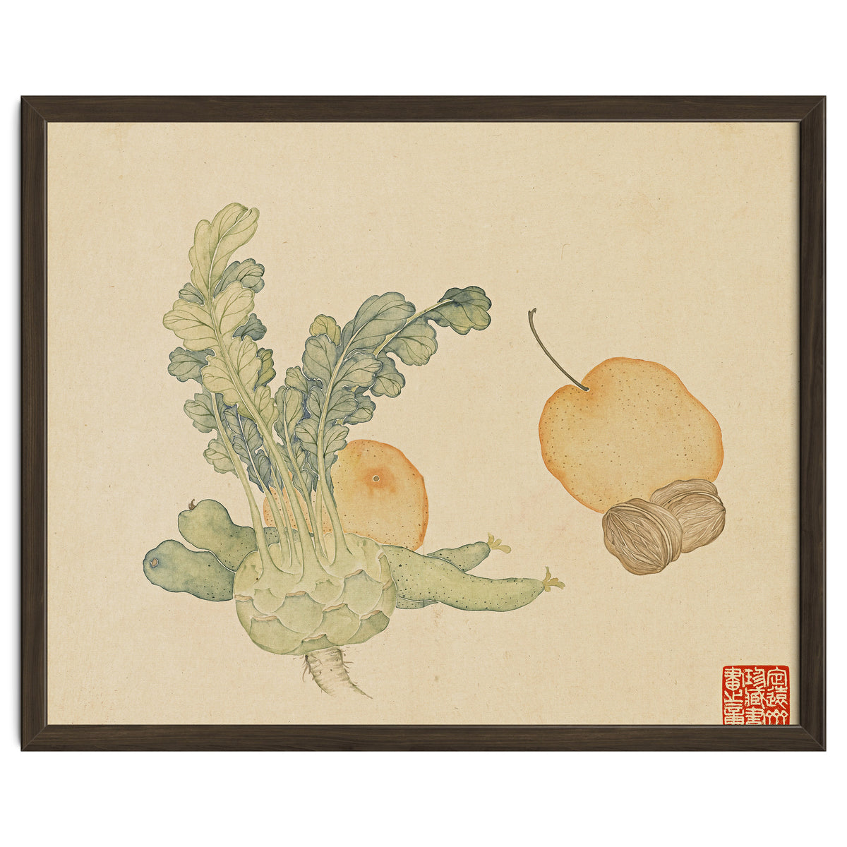 Wang Chengpi ~flowers And Vegetables, Vegetables, Fruits, Epiphyllum, Pears, Peppers