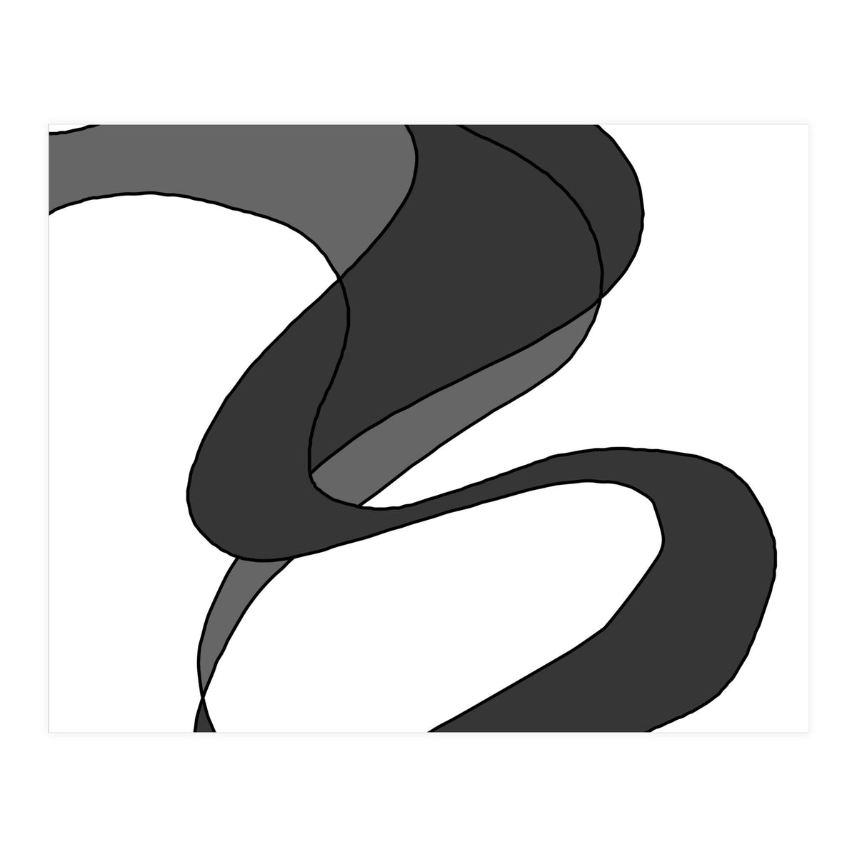 Grey Waves 6 (Print Only)