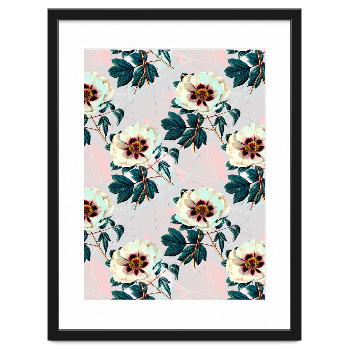Flowery blooming with geometric