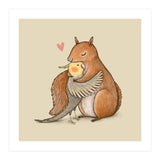 Cockatiel And Squirrel (Print Only) thumbnail