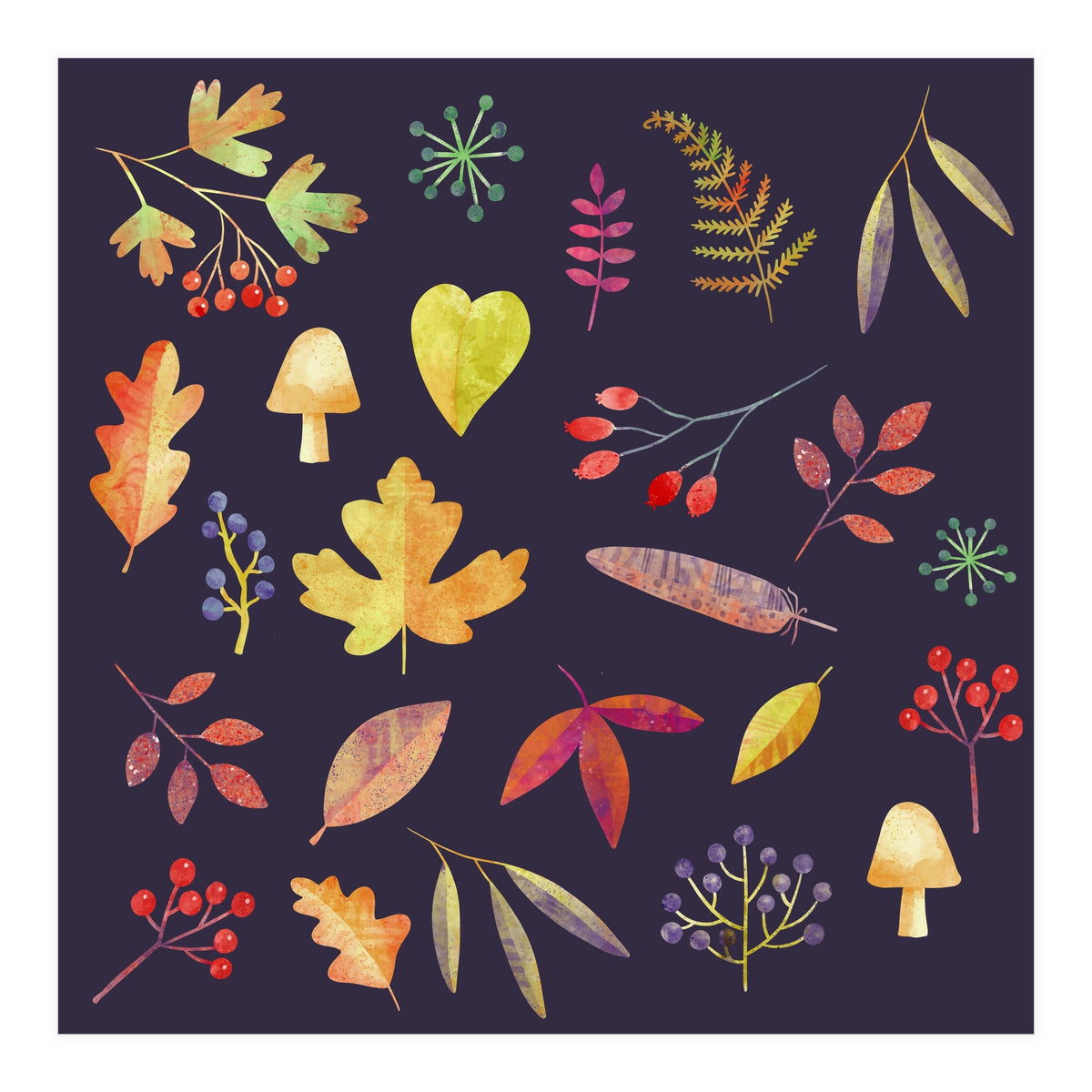 Autumn Walk In The Dark (Print Only)