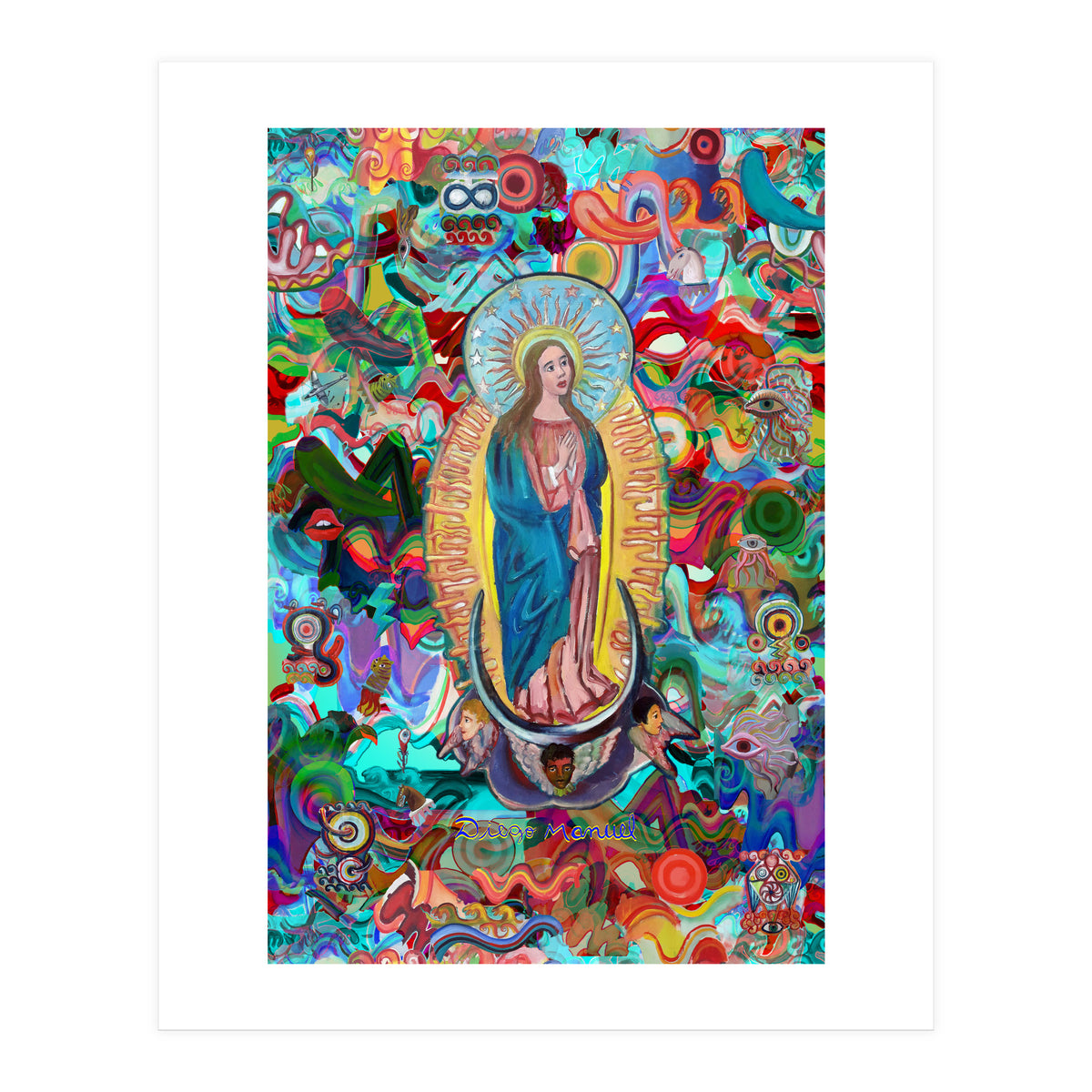 Virgen Y Graffiti 24 (Print Only)