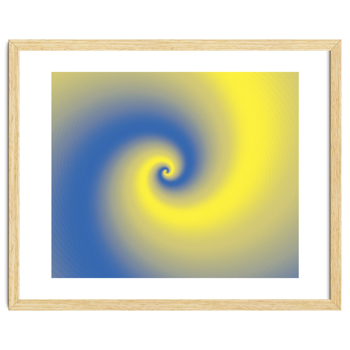 Yellow & Blue Abstract