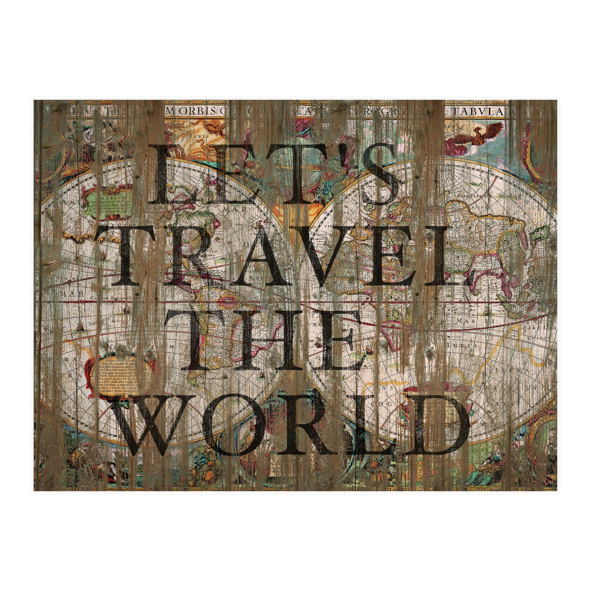 Let's Travel The World (Print Only)