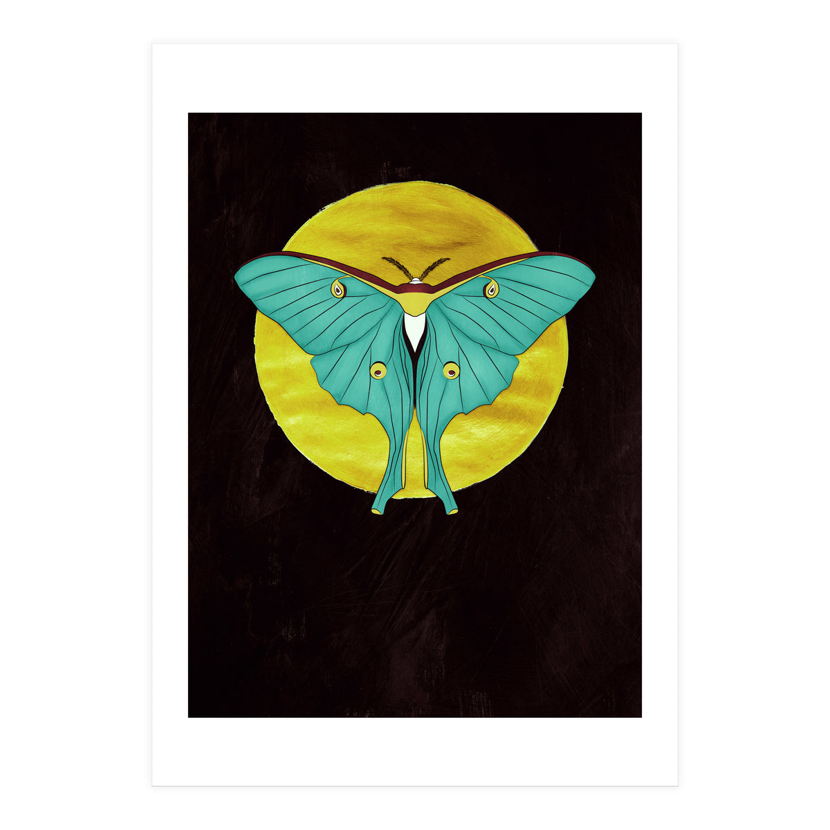 Luna Moth Moon (Print Only)