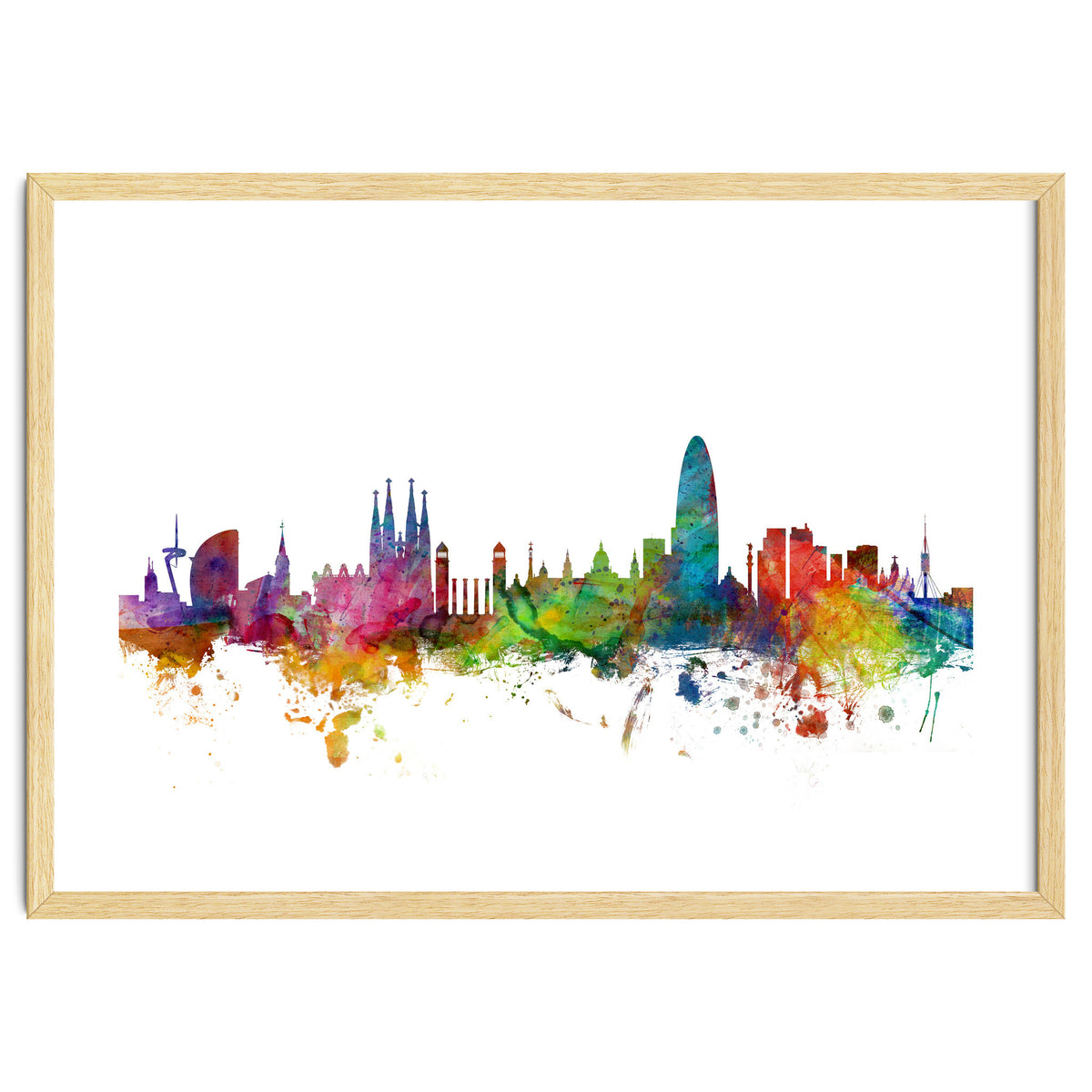 Barcelona Spain Skyline