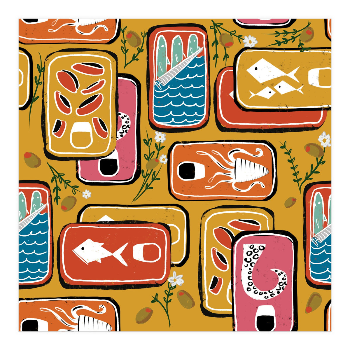 Canned Goods Yellow (Print Only)