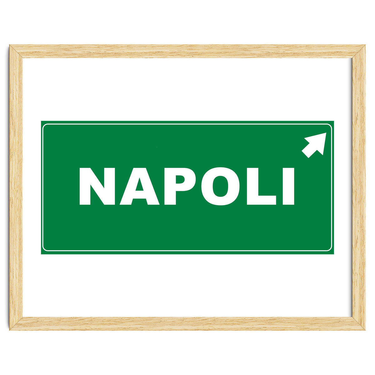 Let`s go to Napoli, Italy! Road sign