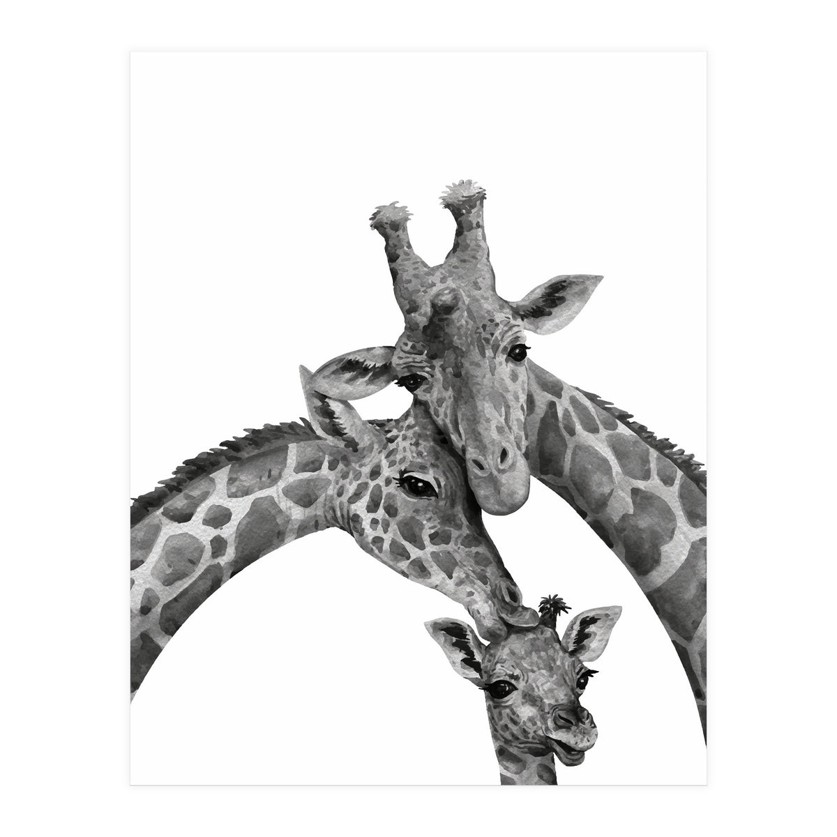 Giraffe Family (Print Only)