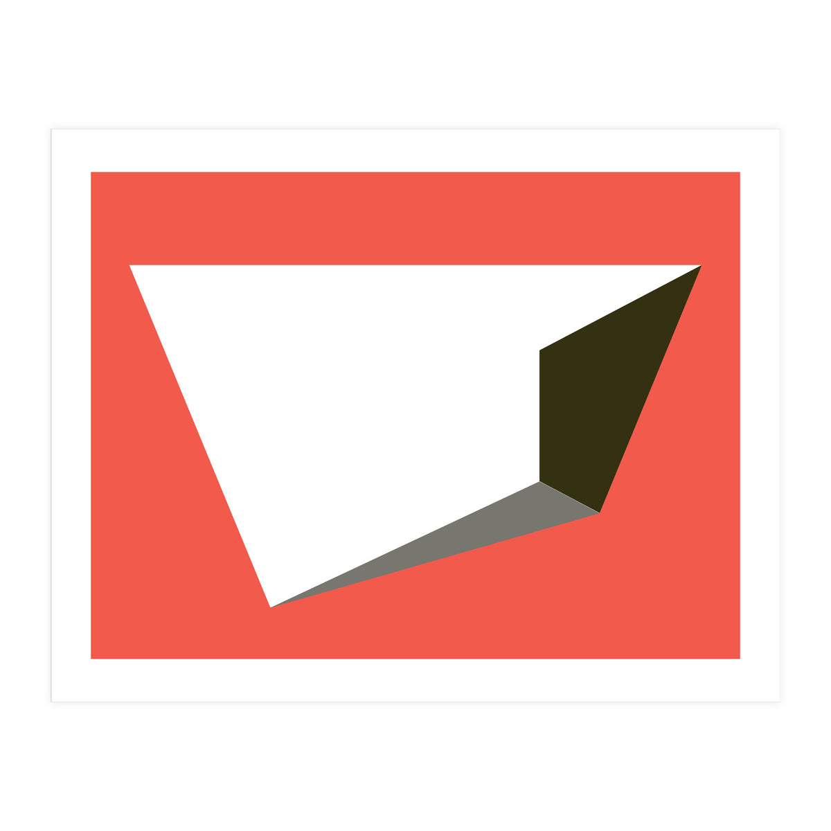 Geometric Shapes No. 81 - pink, grey, black & white (Print Only)