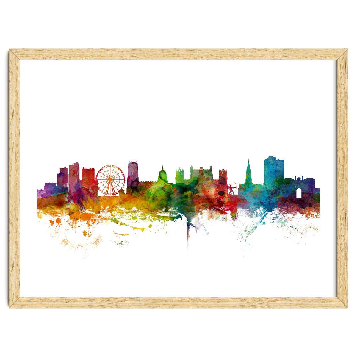 Nottingham England Skyline