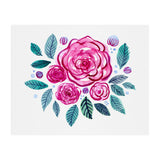 Watercolor rose bouquet (Print Only) thumbnail