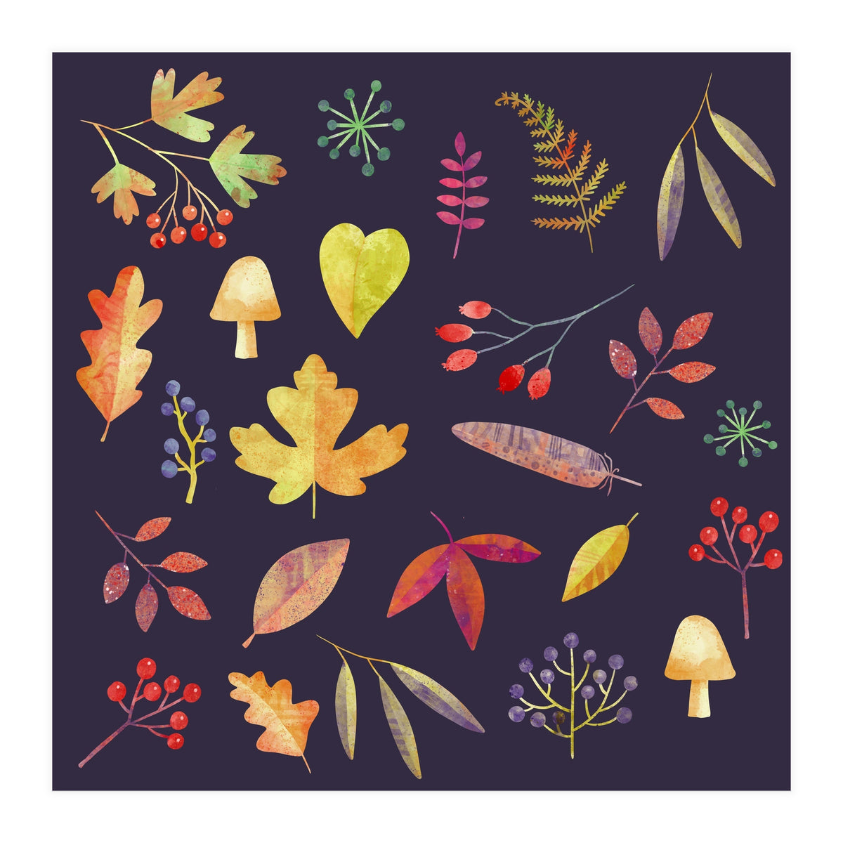 Autumn Walk In The Dark (Print Only)