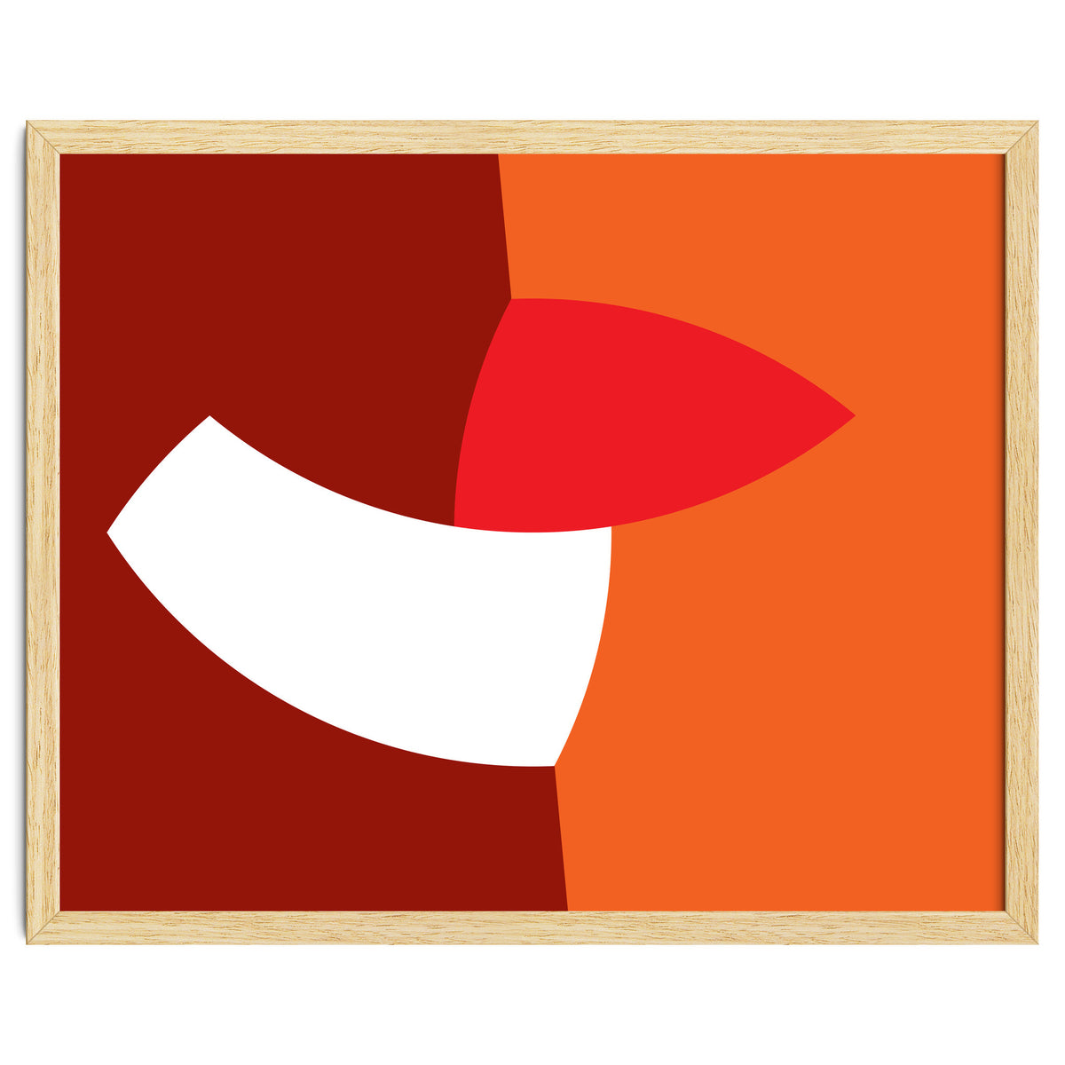 Geometric Shapes No. 66 - orange & reds