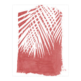 Palm Leaves On Red (Print Only) thumbnail