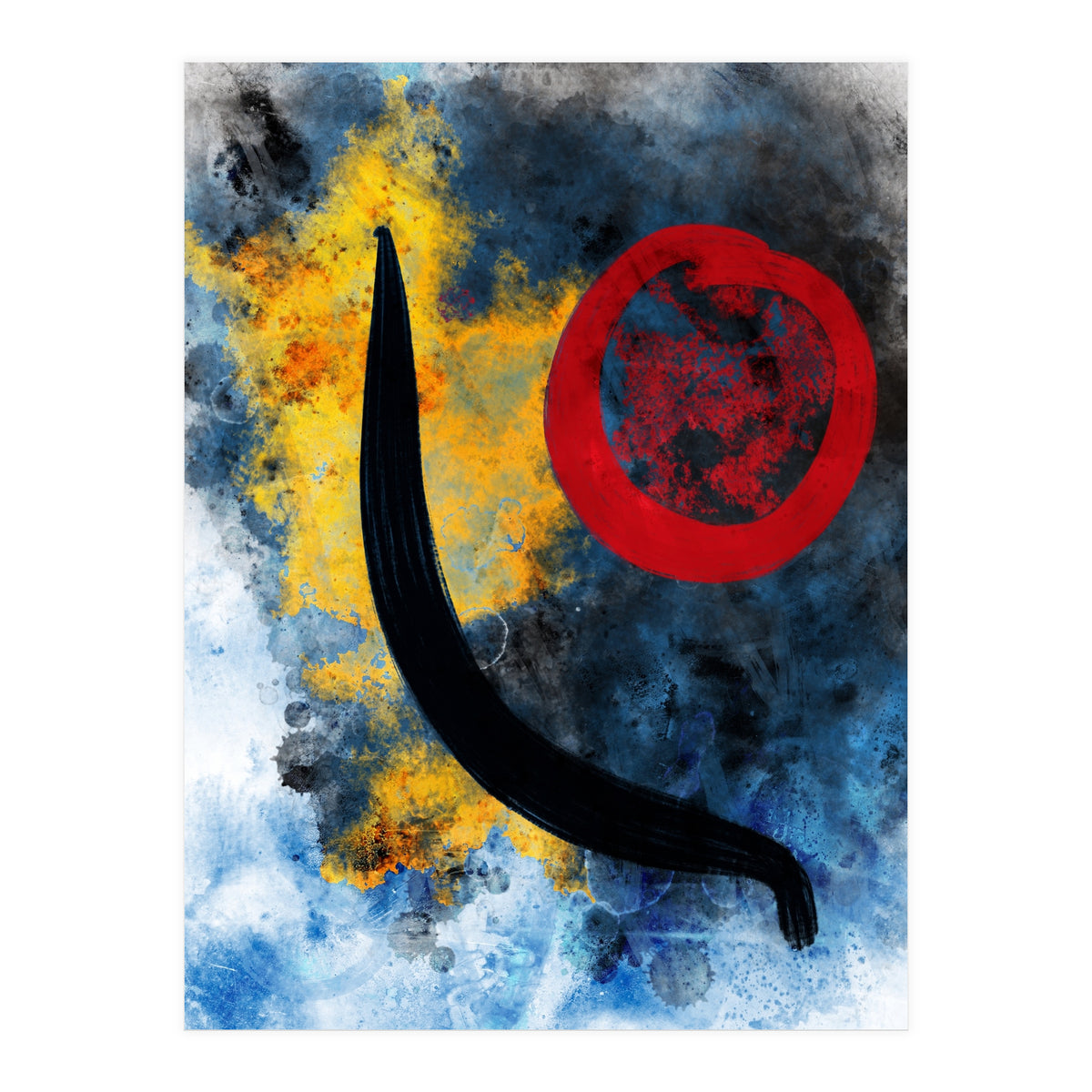 Abstract Calligraphy in the universe  (Print Only)