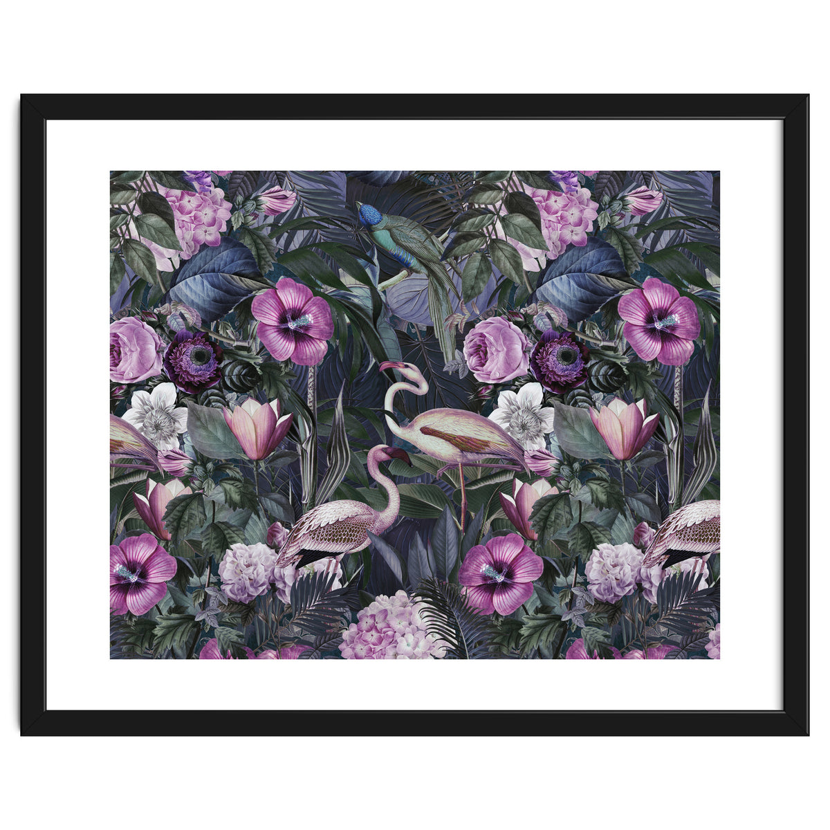 Flamingos Dark Jungle 2