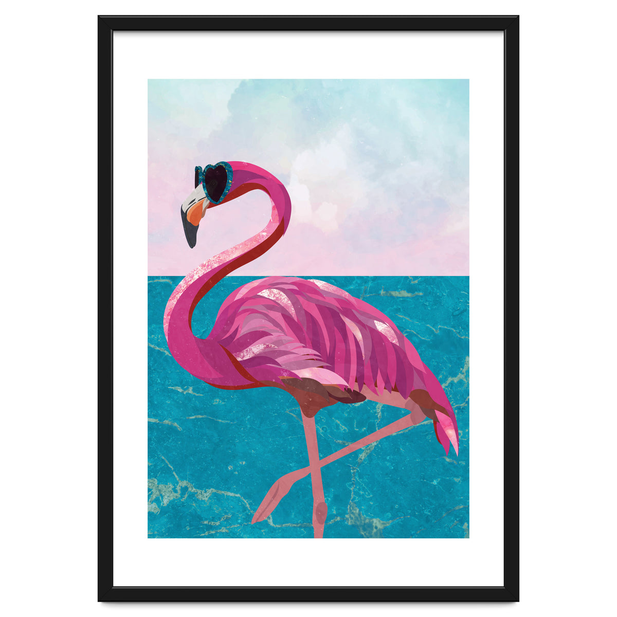 Flamingo on holiday