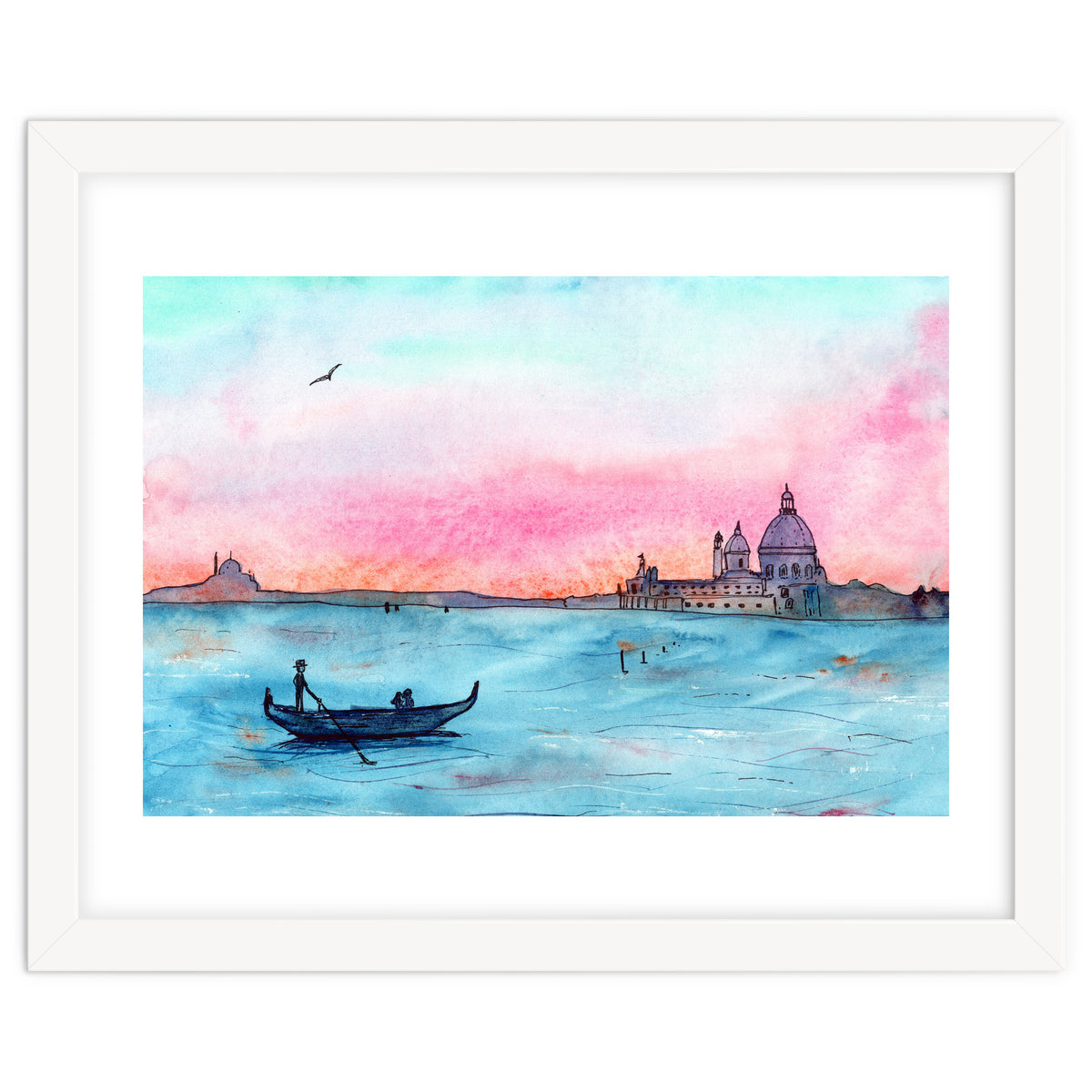 Sunset in Venice || watercolor