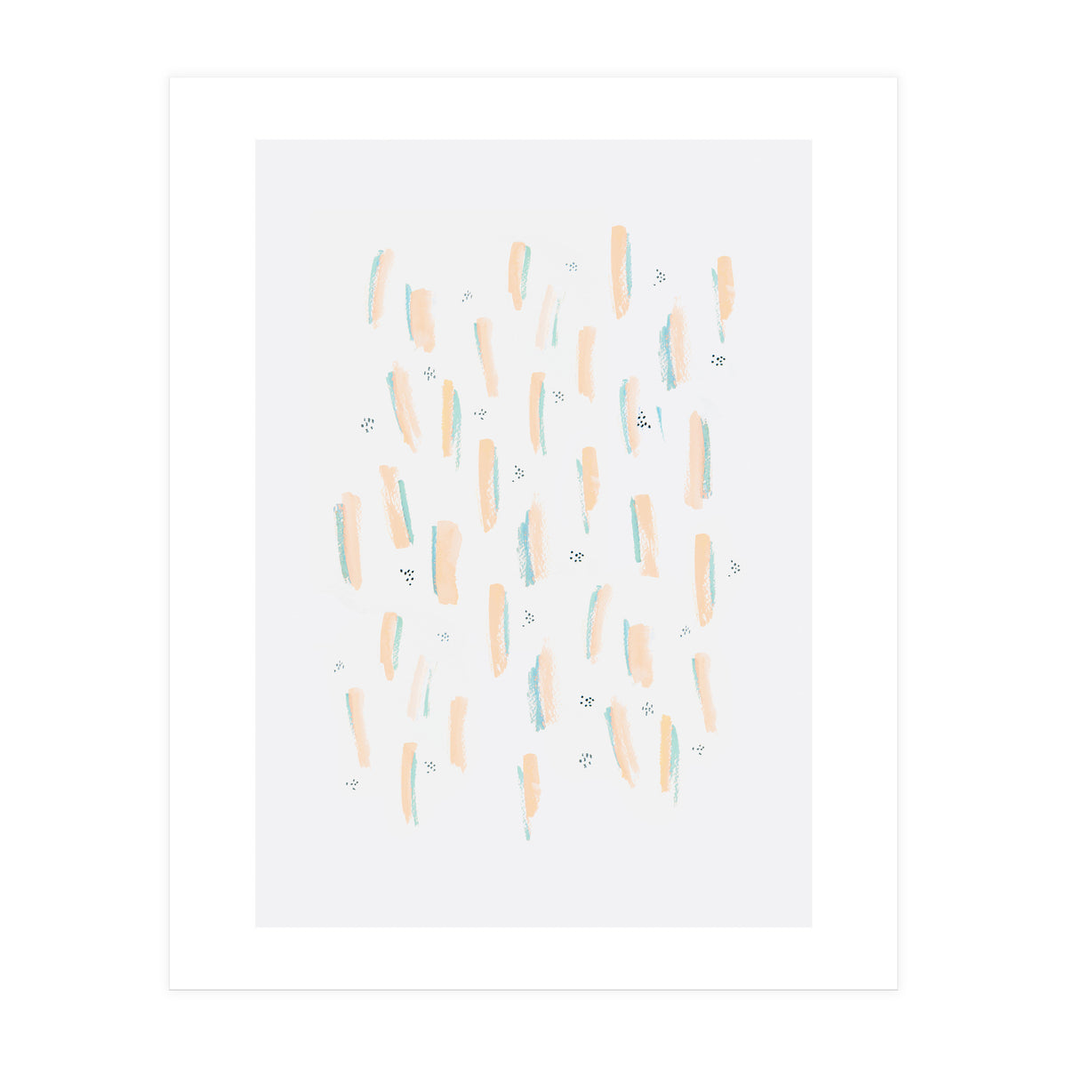 Brush Strokes Peach (Print Only)