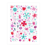 English Meadow Teal (Print Only) thumbnail