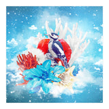 Floral Woodpecker In Winter (Print Only) thumbnail
