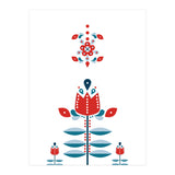 Scandinavian Folk Flowers (Print Only) thumbnail