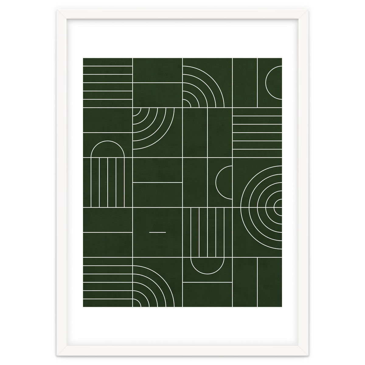 My Favorite Geometric Patterns No.24 - Deep Green