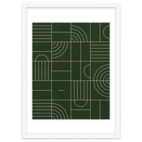 My Favorite Geometric Patterns No.24 - Deep Green