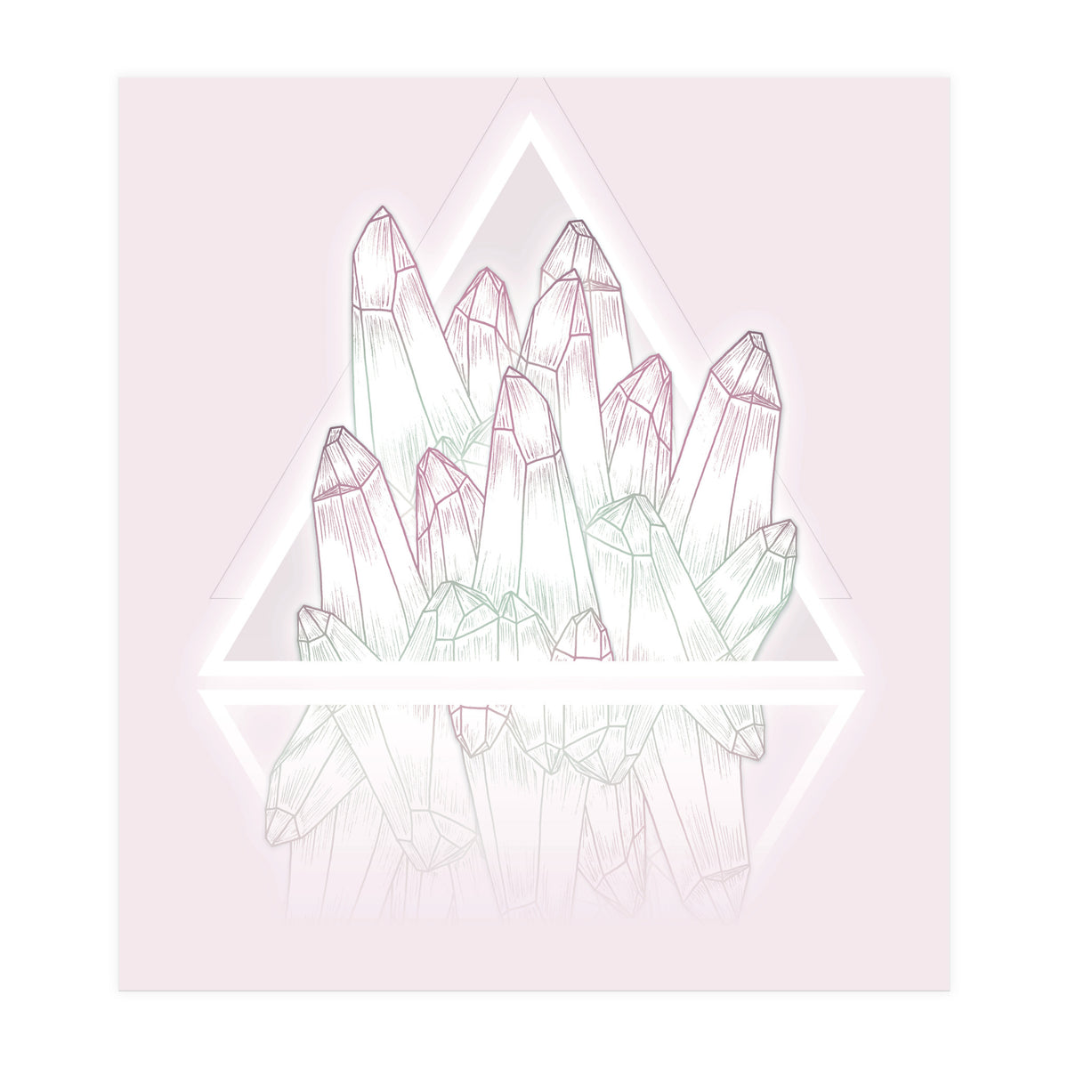 Crystals Pink (Print Only)