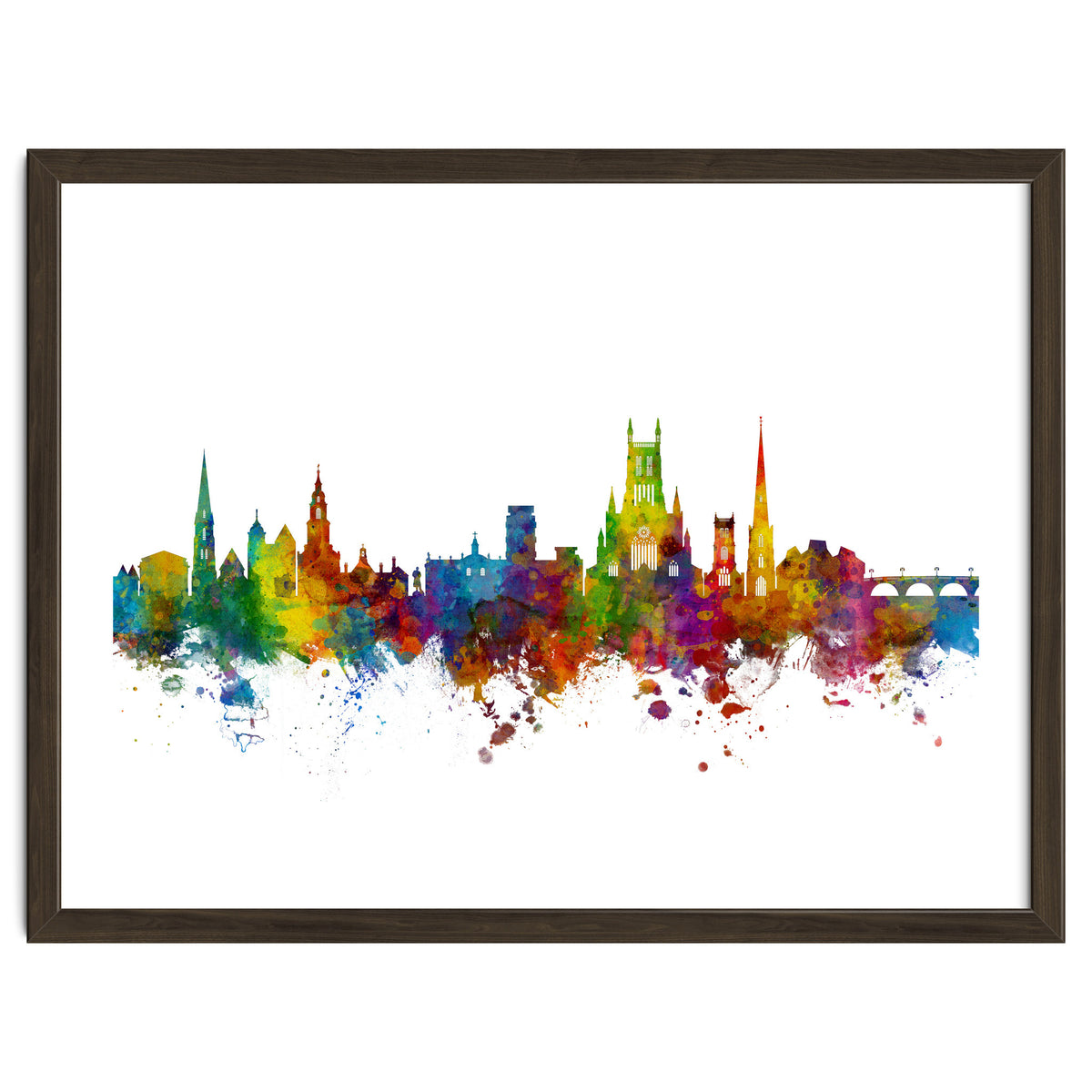 Worcester England Skyline