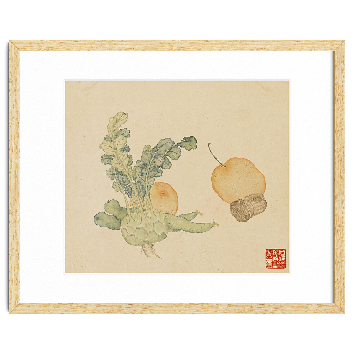 Wang Chengpi ~flowers And Vegetables, Vegetables, Fruits, Epiphyllum, Pears, Peppers