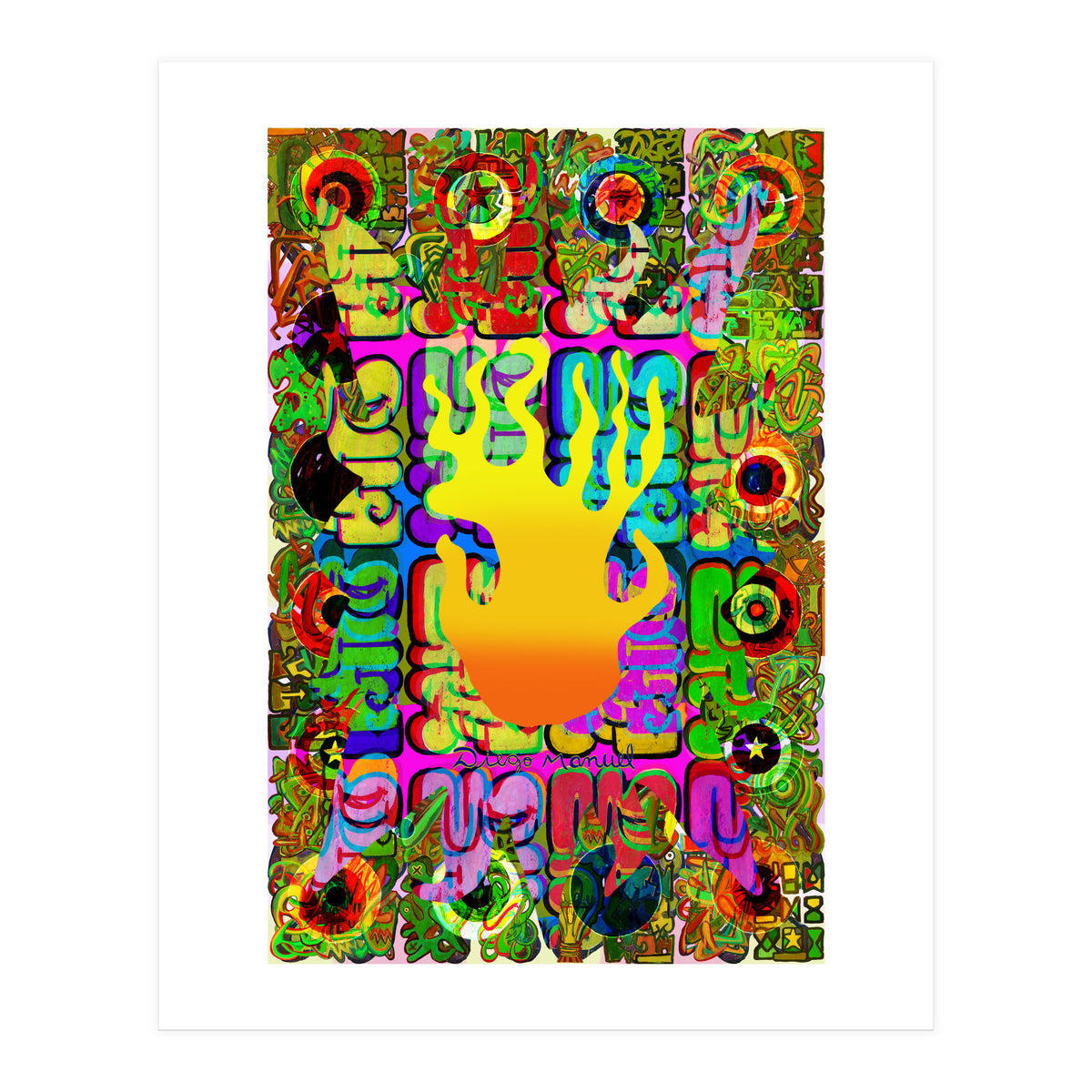 Fuego Y Graffiti 5 (Print Only)